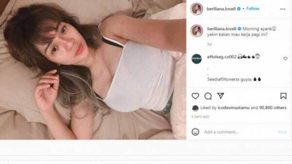 Pose Seksi Saat Olahraga di Gym, Berlliana Lovell Butuh Teman Cari Keringat