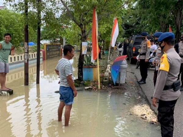 4 Desa di Kab Bone Terendam Banjr, Batalyon C Pelopor Terjunkan Tim SAR