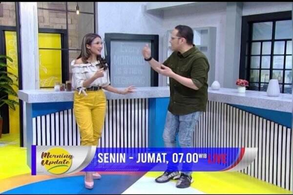 Aneesa Tanjung Hadir di Morning Update iNews, Bahas Manfaat Totok Wajah bagi Kecantikan