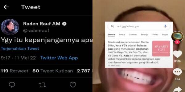 Arti Kata Dan Makna Ygy Bahasa Gaul Baru Yang Viral Di Twitter Hingga Tiktok News On Rcti