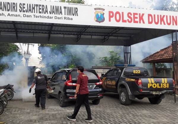 Tren Kasus DBD Naik, Serentak Fogging Mako Polres dan Polsek Jajaran