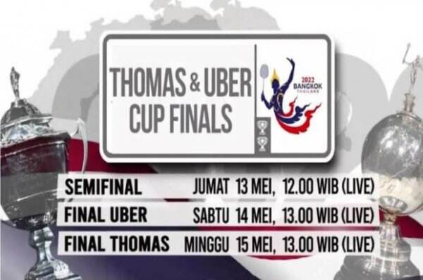 Link Live Streaming Indonesia vs Jepang di Semifinal Piala Thomas 2022 Malam Ini