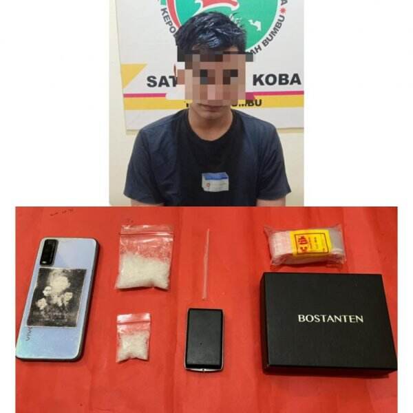Satresnarkoba Polres Tanah Bumbu Ringkus Pengedar Sabu di Karang Bintang, 25,12 Gram Diamankan
