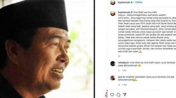 Kabar Duka, Ayah Mertua Aktor Boy Hamzah Meninggal Dunia: Beliau Abah yang Baik
