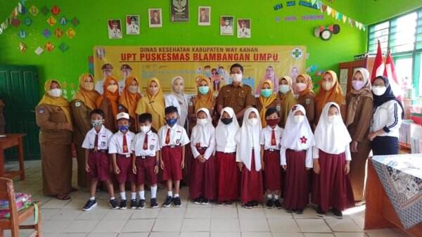 350 Bocah SD Umpu Kencana Disuntik Imunisasi Program Bian