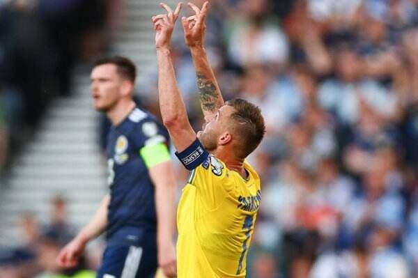 Ukraina Bungkam Skotlandia, Rebutan Tiket Piala Dunia dengan Wales