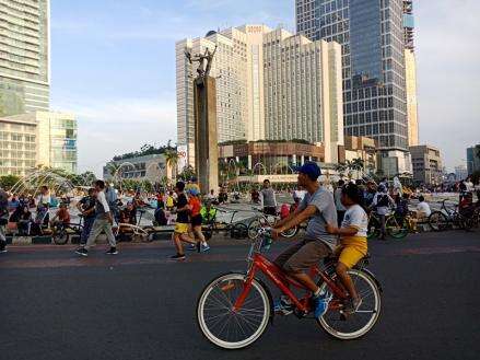 Berjalan Tertib, CFD di Kota Bekasi Tetap Digelar