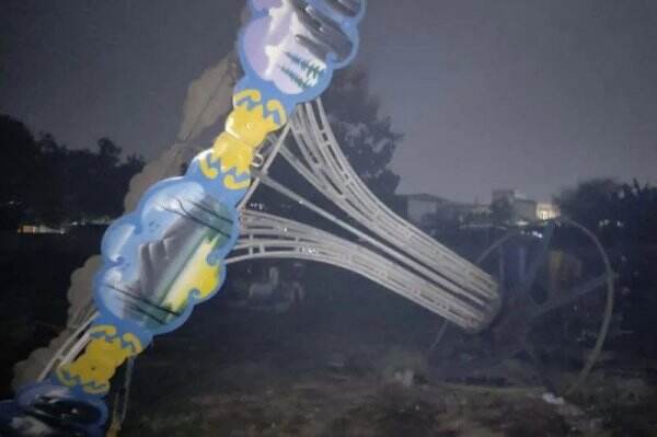 Duh! Wahana Ontang Anting di Semarang Ambruk, Belasan Orang Luka
