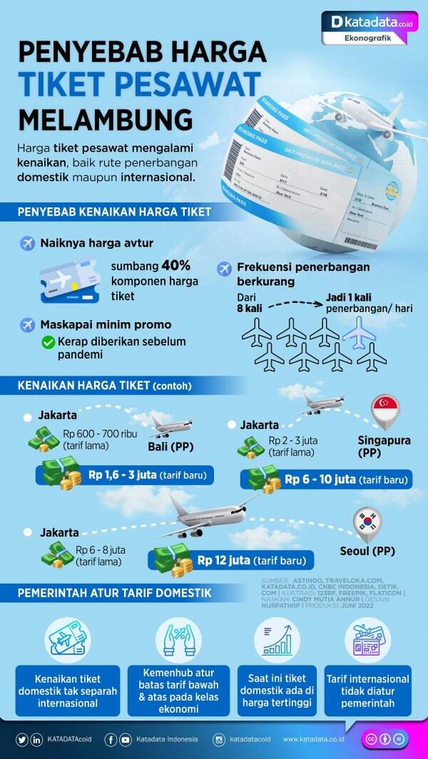 Penyebab Harga Tiket Pesawat Melambung