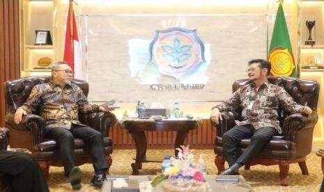 Mentan SYL Bertemu Mendag Zulhas, Bahas Pangan Hingga Perlindungan Petani