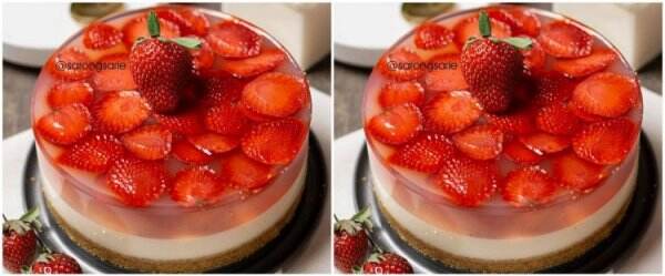 Resep dan cara membuat strawberry puding cake, cocok buat kue ultah
