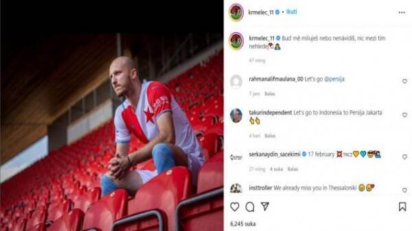 Media Ceko Bocorkan Hal Buruk Tentang Michael Krmencik, Persija Menyesal?