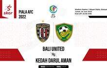 Hasil Bali United vs Kedah: Serdadu Tridatu Awali Piala AFC 2022 dengan Kemenangan Dua Gol Tanpa Balas