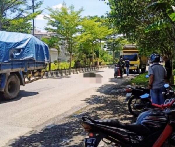 Laka Maut Kandangan HSS, Pengendara R2 Remuk Terlindas Mobil