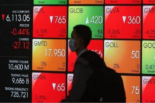 Masuk Jam Makan Siang, IHSG Hari Ini Terjerembab ke Zona Merah: Turun ke Level 6.971