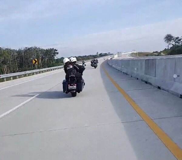 Konvoi Motor Gede Masuk Tol Pekanbaru Bikin Heboh, Ini Faktanya