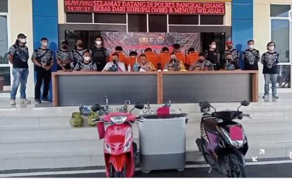 Polres Pangkalpinang Ungkap Kasus Curat di Puluhan TKP