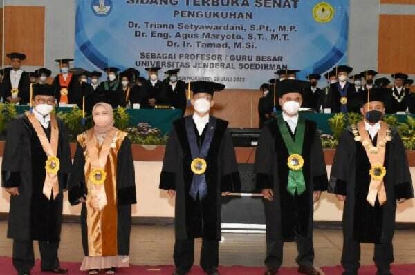 Selamat! Unsoed Purwokerto Punya 3 Profesor Baru