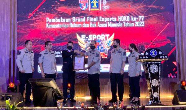 Kemenkumham Catat 2 Rekor MURI pada Lomba Esports