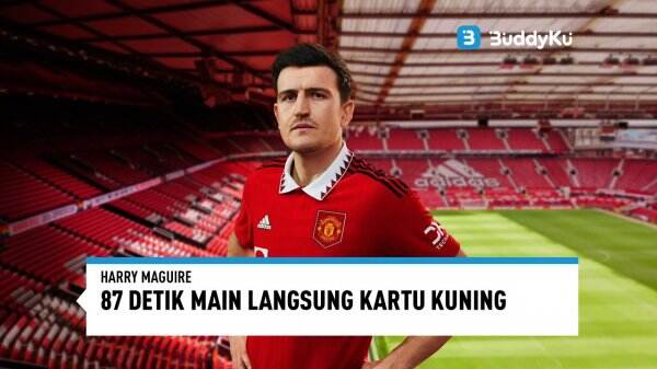 Harry Maguire Kembali Berulah, Baru Masuk Langsung Kartu Kuning