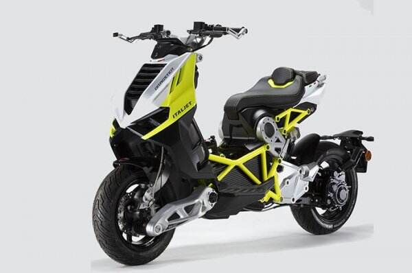 Italjet e01 Electric Meluncur di EICMA 2022, Motor Listrik Bergaya Dragster