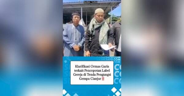VIDEO: Klarifikasi Ormas Garis terkait Pencopotan Label Gereja di Tenda Pengungsi Gempa Cianjur
