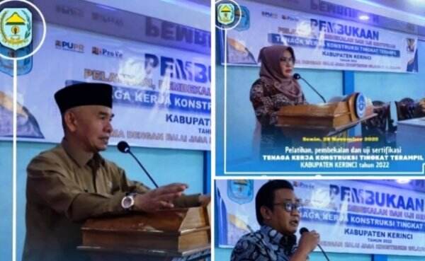 Tingkatkan Kualitas Tukang, Pelatihan Jasa Konstruksi PUPR Kerinci Resmi Dibuka