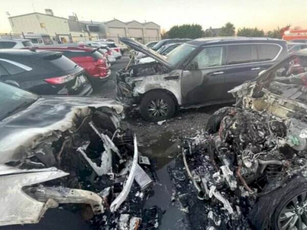 Lima Mobil Sewaan Dinas Rahasia Joe Biden Ludes Terbakar, Penyababnya Masih Diselidiki