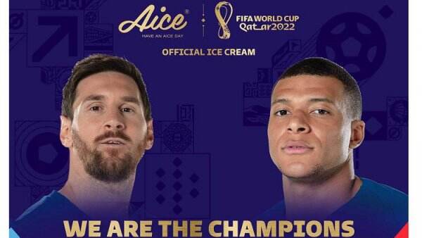 Kesuksesan 2 Ambassador Aice: Messi Juara Dunia, Mbappe Raih Sepatu Emas