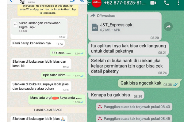 Cara Terhindar Penipuan Undangan Nikah & Link Kurir J&T Bobol Rekening