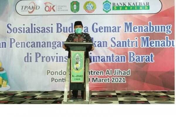 OJK Kalbar Dorong Program Gemar Menabung ke Para Santri