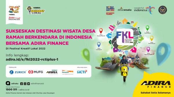 @adirafinanceid berkolaborasi bersama @kemenparekraf.ri kembali menggelar Festival Kreatif Lokal 2022!