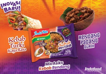 Yuk, cobain sekarang juga! Inovasi terbaru Indomie HypeAbis Kebab Rendang!
