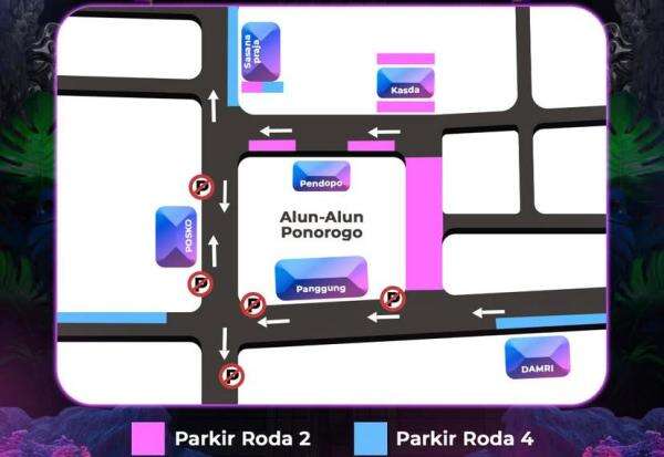 Simak Skema Parkir Grebeg Suro Ponorogo Tahun Ini hingga Harga Karcis Simak Skema Parkir Grebeg Suro Ponorogo Tahun Ini hingga Harga Karcis