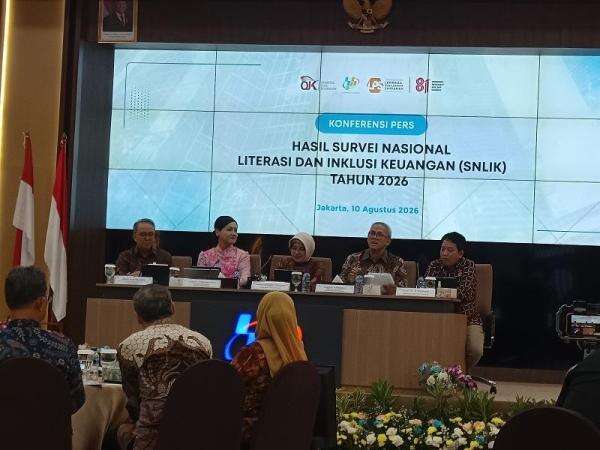 Hasil SNLIK 2026: 69,57 Persen Teredukasi Keuangan, 93,61 Persen Memanfaatkan Jasa Keuangan Hasil SNLIK 2026: 69,57 Persen Teredukasi Keuangan, 93,61 Persen Memanfaatkan Jasa Keuangan