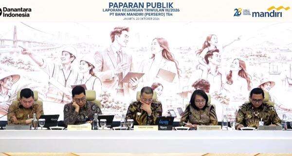 Bank Mandiri Raup Laba Bersih Rp45,5 Triliun hingga September 2026, Naik 20,7 Persen Bank Mandiri Raup Laba Bersih Rp45,5 Triliun hingga September 2026, Naik 20,7 Persen