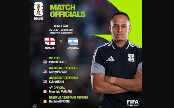 Wasit Kontroversial Pimpin Pertandingan Timnas Inggris vs Argentina pada Semifinal Piala Dunia 2026 Wasit Kontroversial Pimpin Pertandingan Timnas Inggris vs Argentina pada Semifinal Piala Dunia 2026