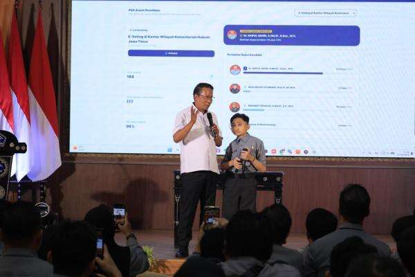 Menteri Hukum Libatkan Pegawai Pilih Kepala Kanwil Jatim Baru Lewat E-voting Menteri Hukum Libatkan Pegawai Pilih Kepala Kanwil Jatim Baru Lewat E-voting