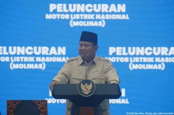 Prabowo Resmikan Motor Listrik Nasional: Cicilan Diringankan, Tanpa DP Prabowo Resmikan Motor Listrik Nasional: Cicilan Diringankan, Tanpa DP