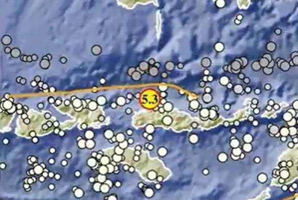 Gempa Terkini M5,3 Guncang Labuan Bajo NTT, Kedalaman 10 Km Gempa Terkini M5,3 Guncang Labuan Bajo NTT, Kedalaman 10 Km