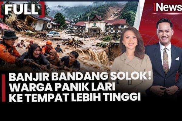 Detik-Detik Banjir Bandang di Solok, Warga Panik Selamatkan Diri Detik-Detik Banjir Bandang di Solok, Warga Panik Selamatkan Diri