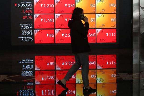 Semringah di Pembukaan, IHSG Sesi Siang Ambruk 1,25 ke 6.099 Semringah di Pembukaan, IHSG Sesi Siang Ambruk 1,25 ke 6.099