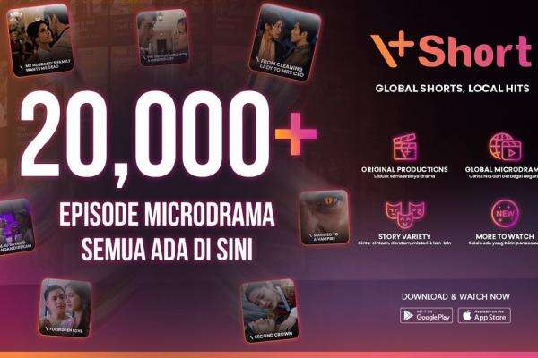 Dari Romansa hingga Thriller, Ada 20.000+ Episode Microdrama Seru di V+Short Dari Romansa hingga Thriller, Ada 20.000+ Episode Microdrama Seru di V+Short