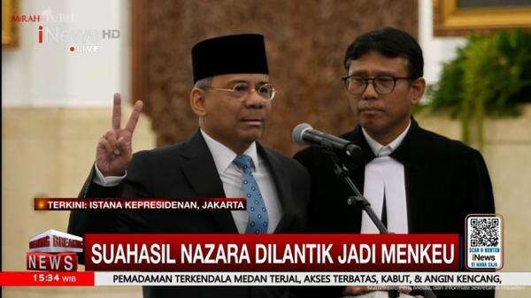 Suahasil Nazara Resmi Dilantik sebagai Menteri Keuangan Suahasil Nazara Resmi Dilantik sebagai Menteri Keuangan