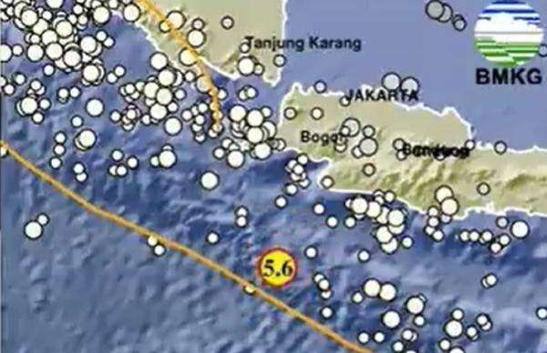 Gempa Terkini M 5,6 Guncang Bayah Banten, Tidak Berpotensi Tsunami Gempa Terkini M 5,6 Guncang Bayah Banten, Tidak Berpotensi Tsunami
