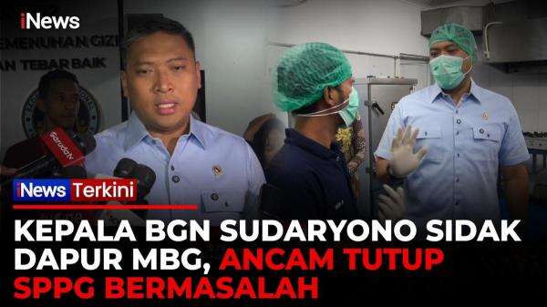Sidak Perdana Kepala BGN Sudaryono, Pastikan Dapur MBG Bermasalah Ditutup Sidak Perdana Kepala BGN Sudaryono, Pastikan Dapur MBG Bermasalah Ditutup