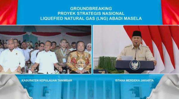 Groundbreaking Blok Masela, Prabowo Minta Maaf Groundbreaking Blok Masela, Prabowo Minta Maaf