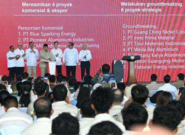 Prabowo Luncurkan Proyek Rp180 Triliun, Hilirisasi Dorong Nilai Tambah dan Lapangan Kerja Prabowo Luncurkan Proyek Rp180 Triliun, Hilirisasi Dorong Nilai Tambah dan Lapangan Kerja
