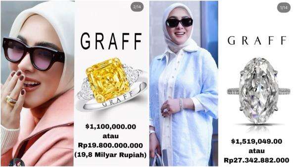 7 Cincin Luxury Syahrini Harga Fantastis, Totalnya Rp72,6 Miliar! 7 Cincin Luxury Syahrini Harga Fantastis, Totalnya Rp72,6 Miliar!
