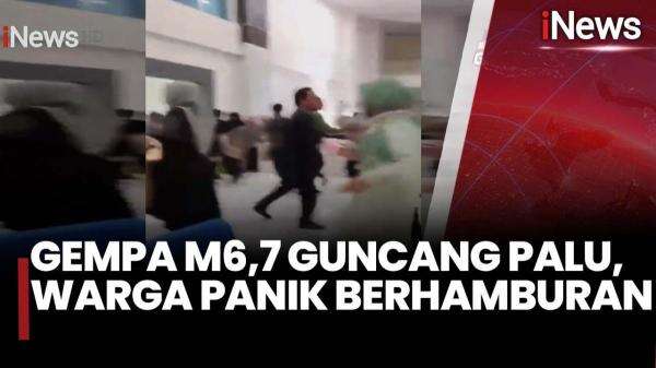 Palu Diguncang Gempa M 6,7! Warga Panik Berhamburan, Sejumlah Bangunan Dilaporkan Rusak Palu Diguncang Gempa M 6,7! Warga Panik Berhamburan, Sejumlah Bangunan Dilaporkan Rusak
